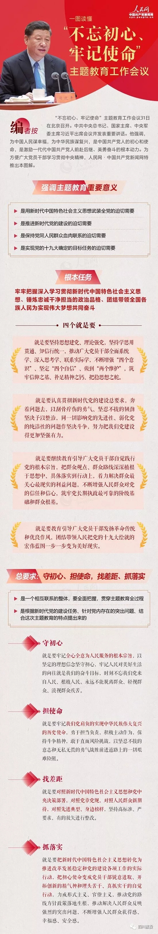 不忘初心、牢记使命| 一图读懂“不忘初心、牢记使命”主题教育工作会议